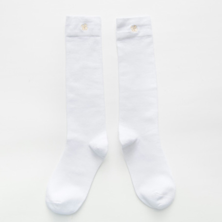 2020 Winter Miss Zuing Female Calf Socks Single-needle Embroidery Plum Blossom Piles Of Socks